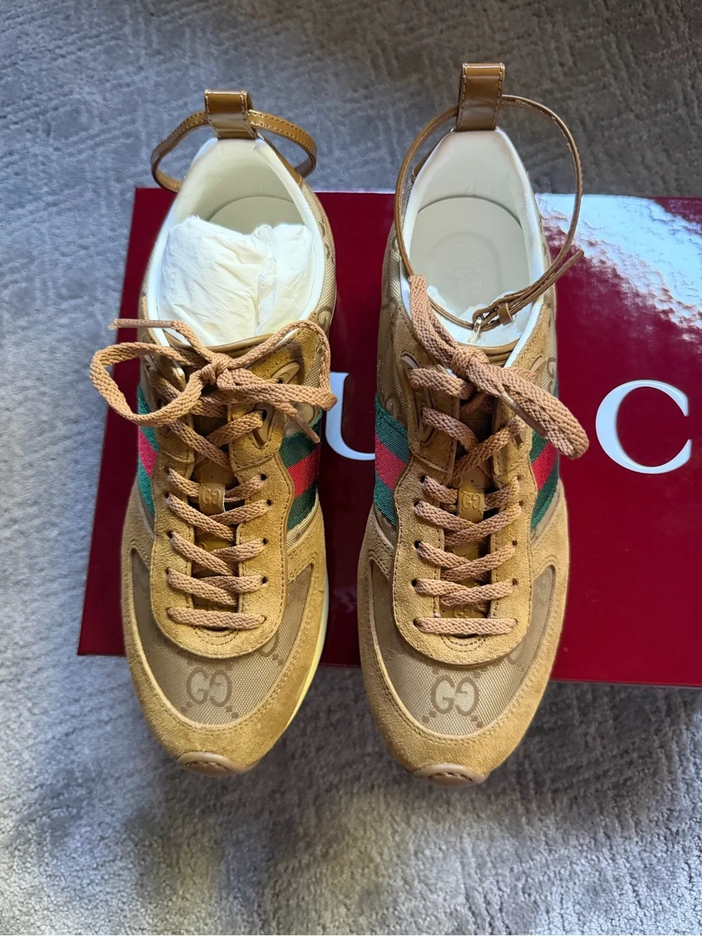 Gucci suede sneakers
